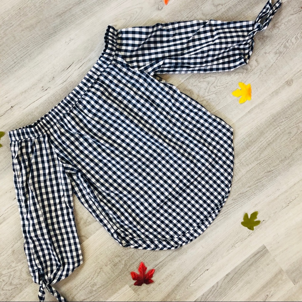 Kohl’s Off Shoulder Gingham Blouse